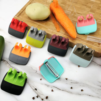 Creative Peeling Knife Stainless Steel Finger Melon Planer Creative Fruit Knife Household Multifunctional Planer Fruit Peeler