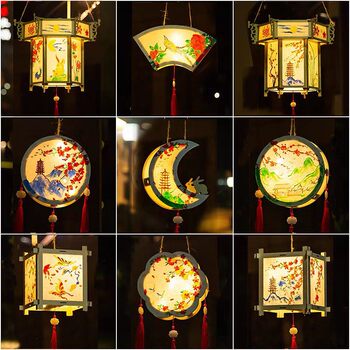 Year of the Horse Lantern Children's DIY Material Kit Handmade Palace Lantern Hand-Painted New Year Lantern Ancient Style Rabbit Lantern