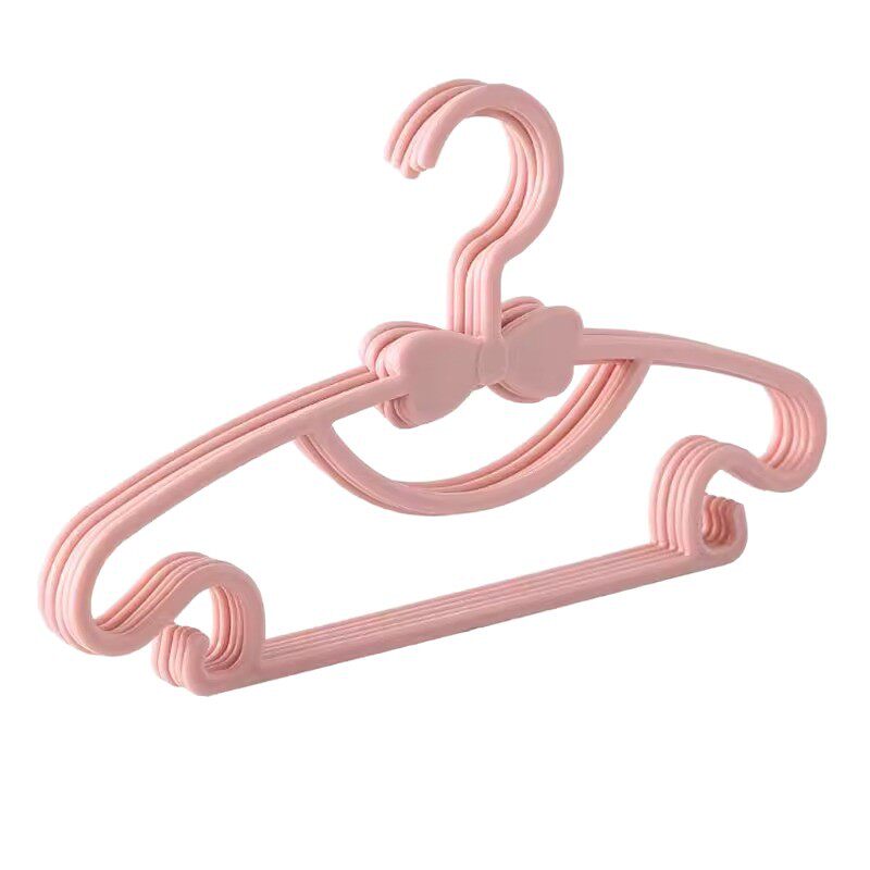 Bowknot Children's Clothes Hanger Small Hanger for Big and Small Children's Clothes, Baby Multifunctional Infant Clothes Drying Rack