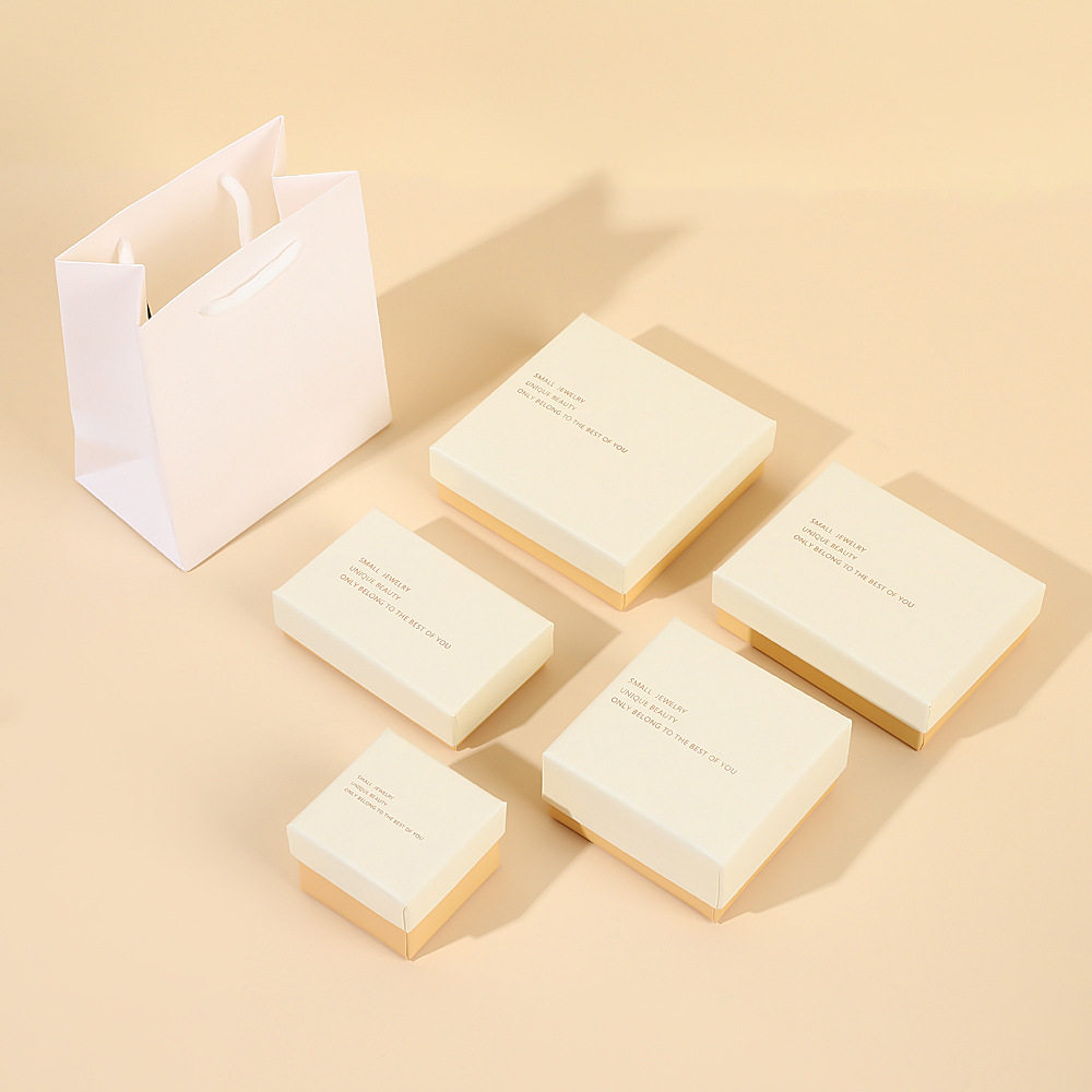 Tiandi cover jewelry box cross-border advanced simple necklace box earrings box fashion matching handbag packaging box wholesale