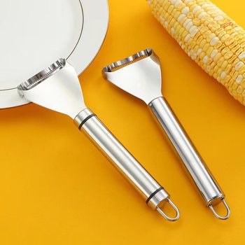 Stainless Steel Corn Peeler Corn Kernel Peeling Tool Kitchen Gadget Corn Peeling Knife Corn Kernel Quick Separator