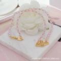 Pink crystal necklace