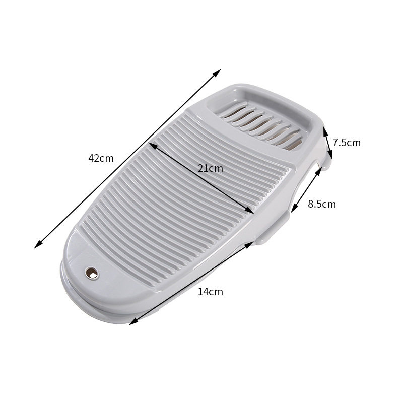 Thickened washboard plastic non-slip washing board simple solid color washboard sturdy portable hanging washboard