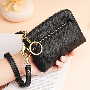 Amazon Europe and the United States cross-border coin purse leather simple multi-functional hand coin purse mini handbag wholesale