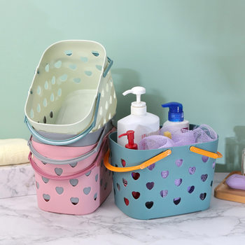 Portable bath basket student bath basket toiletries storage basket large dormitory bath basket spot stall wholesale