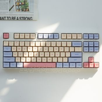 Cotton candy keycap xda height PBT material sublimation 108/104/100/98/87/84/82/68/64/