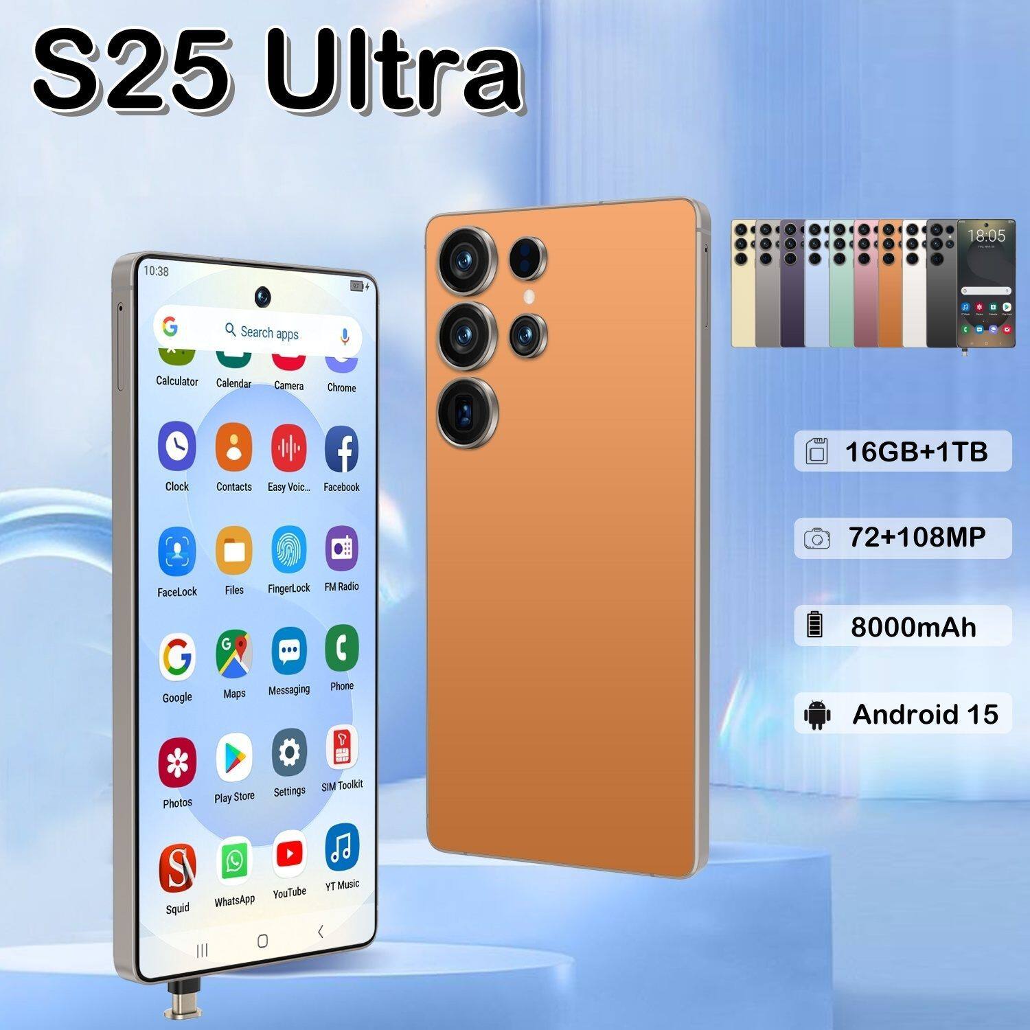 跨境手机热卖S25 Ultra 7.3大屏4+64真4G网络 跨境专供