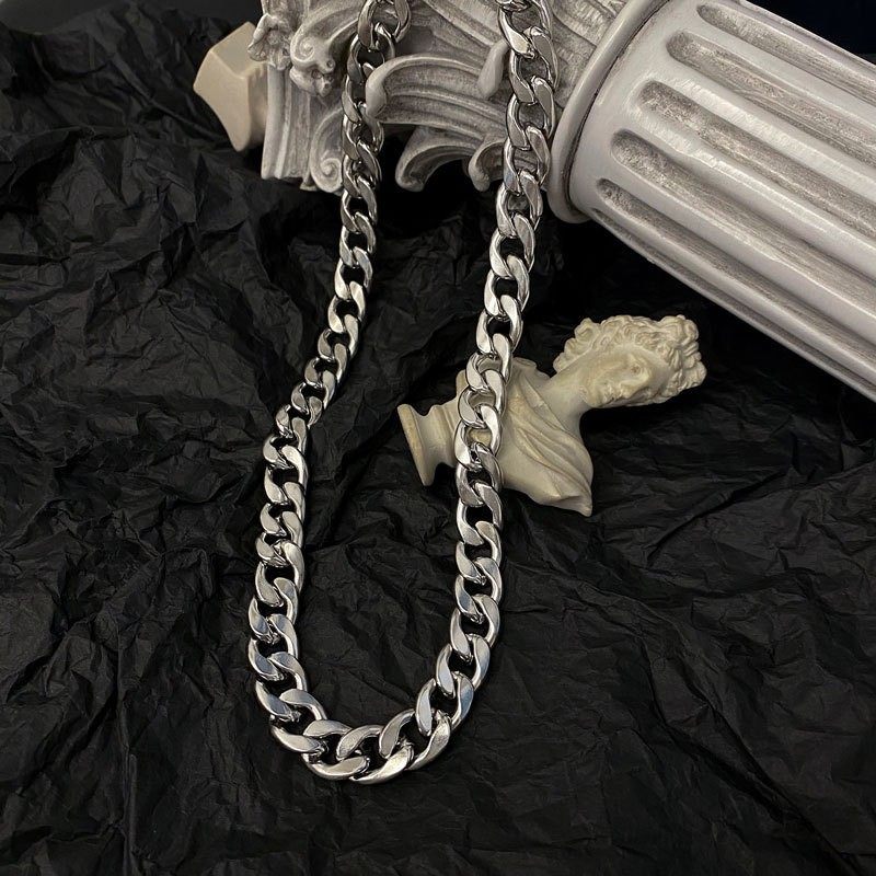 项链男钛钢不掉色简约百搭饰品女毛衣链新款时尚个性爆款嘻哈配饰