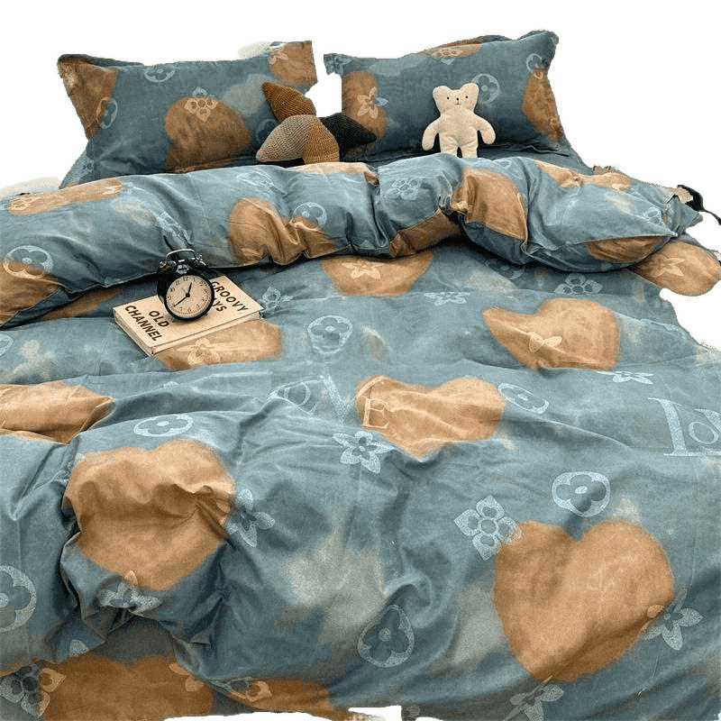 Crayon Shin-Chan Cute Bed Four-Piece Bed Bed Sheets Washed Cotton Quilt Cover. Student Single Dormitory Three-Piece Set Free Shipping