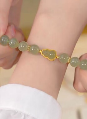 福禄手链葫芦手串轻奢复古优雅女生饰品