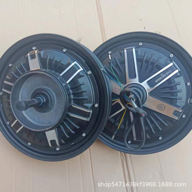 มอเตอร์ยานพาหนะไฟฟ้ามาตรฐานแห่งชาติรุ่นใหม่ 14-2.50 ดรัมเบรกทองแดงแท้ 350W 48V แบบฮับ Yujie