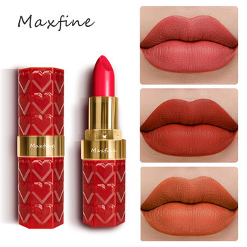 Cross-border makeup MAXFINE18 color lipstick suit wholesale matte matte non-stick cup does not fade lipstick