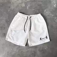 2025 Beach Pants Men's Summer Quick-Drying Breathable Seaside Pure Color Comfortable Sports Casual Loose Swimming Trunks Fitness Shorts