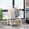 Simple Folding Bedside Small Coat Rack Floor Bedroom Temporary Clothes Storage Children's Small Hanger Household