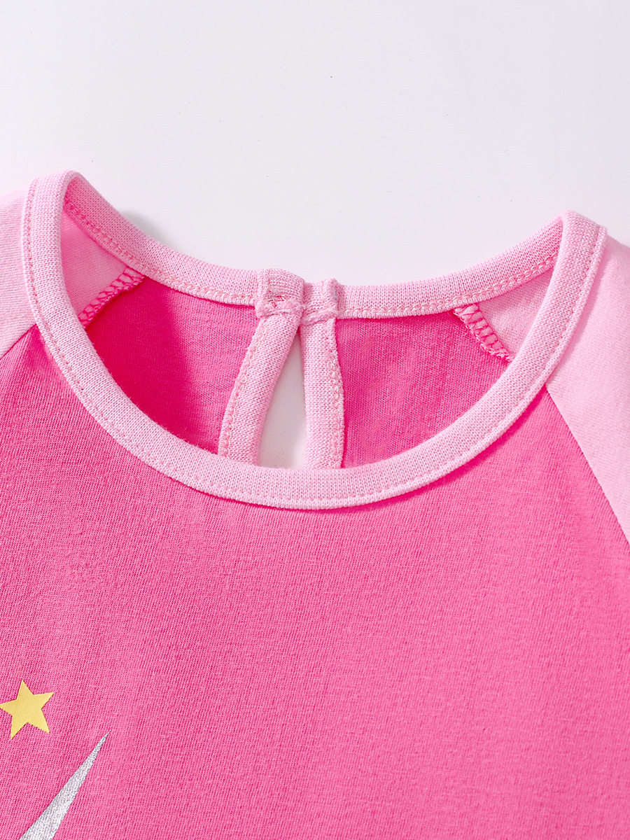 Girls' Cute Short-Sleeve Cotton Dress Wholesale, Summer Kids' Dress