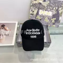 High-End European and American Paris Fashion Casual Versatile Baseball Cap for Men and Women, Stylish Cross-Border Letter Baseball Cap, Duckbill Cap