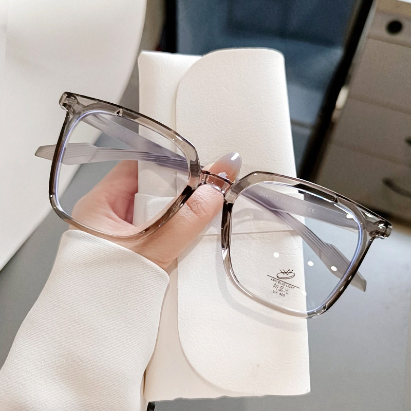 New Korean style large frame yoga plain glasses frame anti-blue light plain glasses men and women with myopia glasses frame 81013