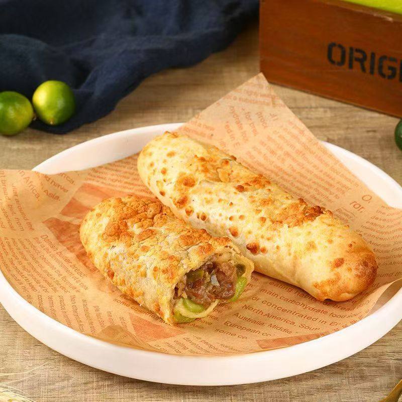 Factory Direct Sales Cheese Beef Rolls 130g Breakfast Frozen Semi-Finished Product Snack Ready-To-Eat Commercial Frozen