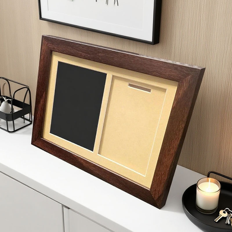 8inch Medal Photo Frame Ps Foam Retro Marathon Badge Gold Coin Storage Frame Brooch Metal Display Gift Photo