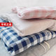 MUJI Japanese Style Good Short-sleeved Pajamas Women's Pure Cotton Double-layer Gauze Summer Couple's Pure Cotton Men's Suit Home Clothes