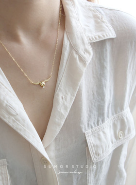 哈li波特飞贼项链女ins小众设计感锁骨链女精工款情人节礼物女生