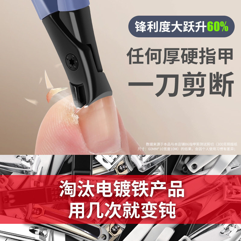 New anti-splash special nail clippers large thick nail clippers household stainless steel nail clippers wholesale