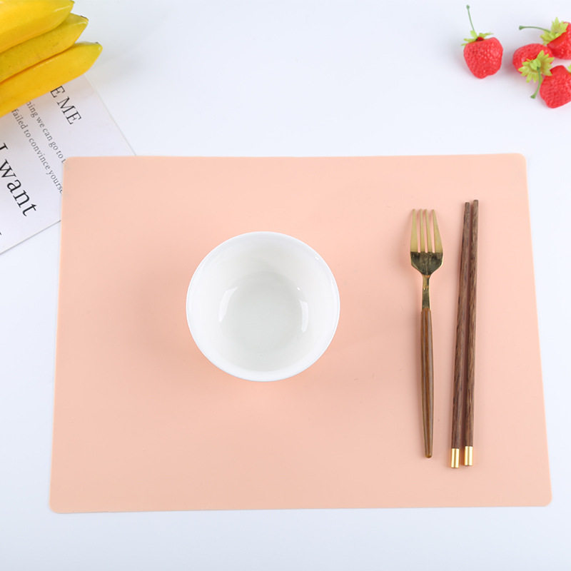 40*30 food grade temperature resistant children's Silicone Placemat baking heat insulation mat Western placemat student computer table mat