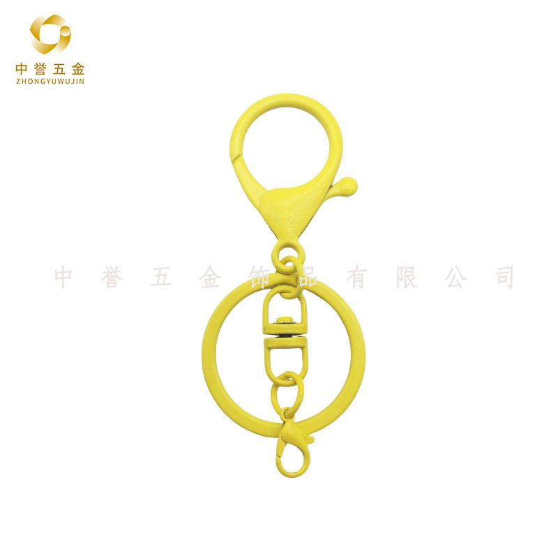 Color paint zinc alloy lobster clasp 8 word 3 piece set DIY jewelry buckle accessories toy hook key chain 3 piece set