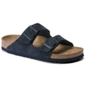Dark blue suede
