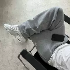 European and American Wholesale Cross-Border Elastic Drawstring Zipper Sweatpants Solid Color Casual Long Pants High Street Hip-Hop Rap Streetwear Y2K