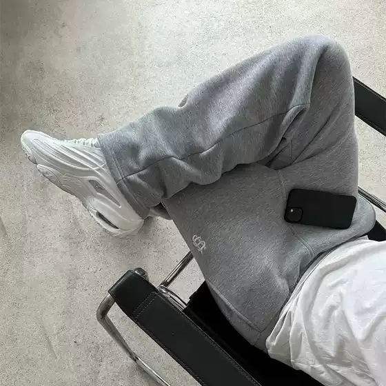 European and American Wholesale Cross-Border Elastic Drawstring Zipper Sweatpants Solid Color Casual Long Pants High Street Hip-Hop Rap Streetwear Y2K