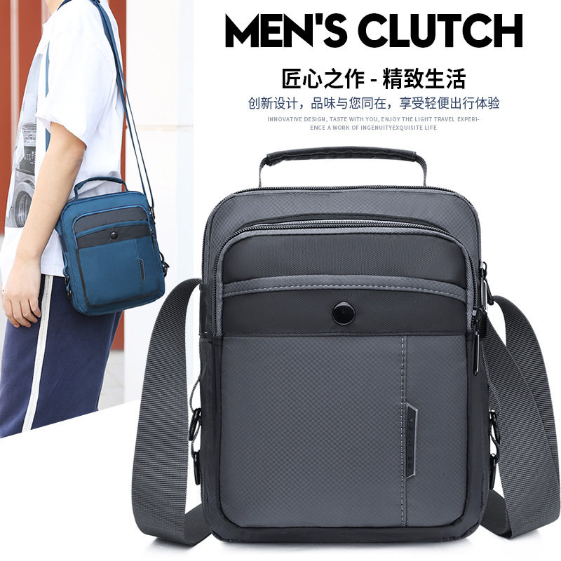 Crossbody Bag Men's Casual Oxford Cloth Men's Bag Waterproof Shoulder Bag Handbag Canvas Bag Wallet Men's Wholesale