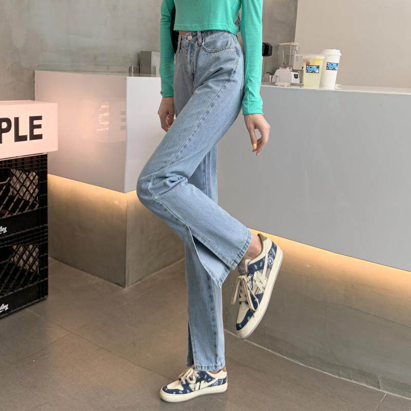 High Waisted Wide Leg Jeans for Women Loose Fit Straight Cut Trendy Style Perfect for Spring and Autumn Wholesale