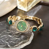 New High-Looking Colorful Diamond-Encrusted Bracelet Fashion Watch for Women with Small Dial and Small Fragrance Style Full Diamond Oval Watch