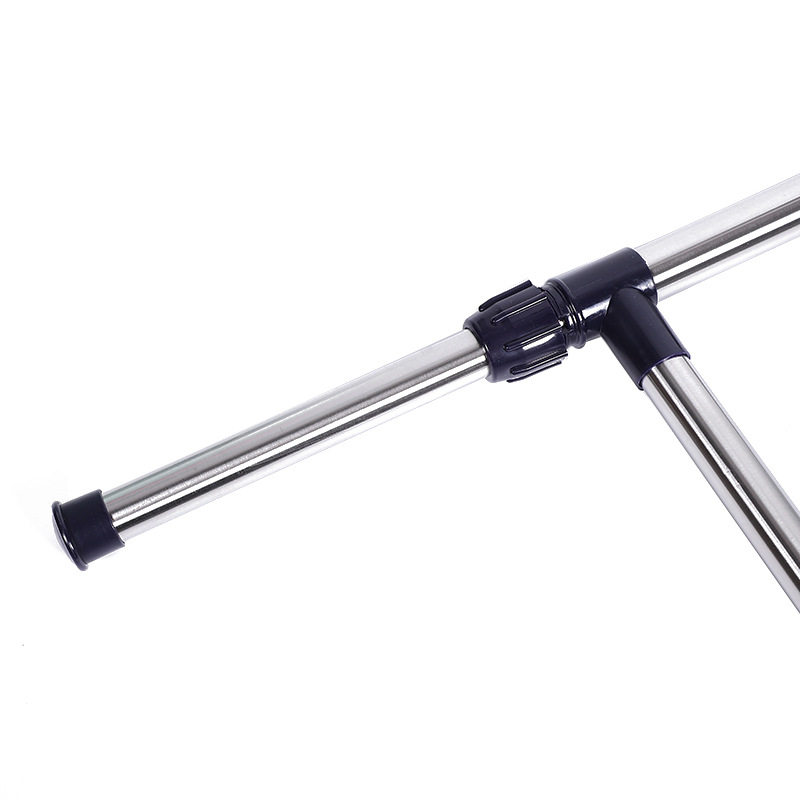 Stainless steel drying rack single pole non-retractable hanger floor clothing rack clothing store display rack