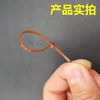 Brown nylon cable tie factory wholesale brown plastic cable tie 3 * 100mm Brown cable tie