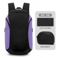 Casual backpack-black purple l