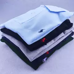 POLO Shirt Summer Short-sleeved T-shirt Men's Lapel T-shirt Foreign Trade T-shirt Half-sleeved Pure Cotton Men's T-shirt Business Casual Solid Color