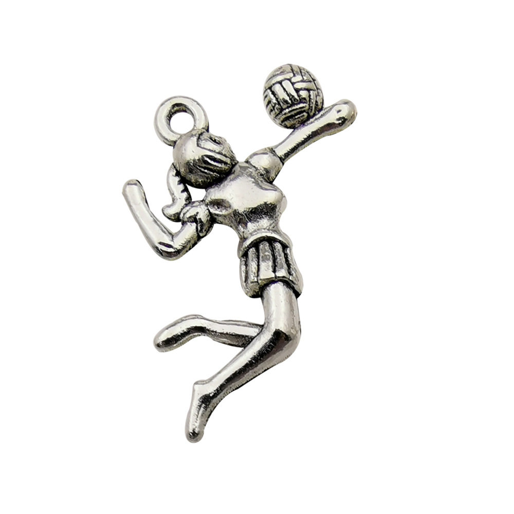 70款运动系列合金饰品配件DIY项链手链吊坠服饰篮球啦啦队小挂件