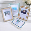 Wooden photo frame table simple photo wall 6 inch 7810 inch a4 inch picture frame wall wedding dress frame ornaments wholesale