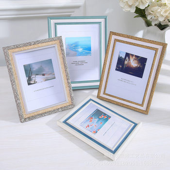 Wooden photo frame table simple photo wall 6 inch 7810 inch a4 inch picture frame wall wedding dress frame ornaments wholesale