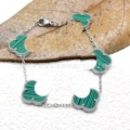 Striped green bracelet