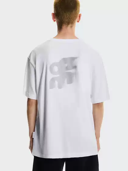 Correct Version of the Ango Running N Wave Phantom Letter Logo Print Summer Versatile Unisex Pure Cotton Loose Short-Sleeve T-Shirt