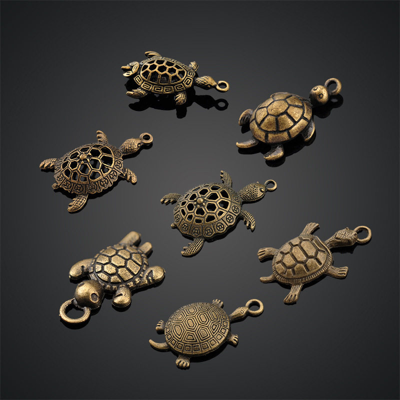 Cross-Border Marine Life Series Pendants Turtle Turtle Tortoise Snapping Turtle DIY Alloy Jewelry Accessories Clothing Accessories