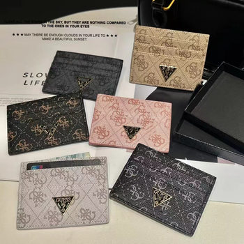 Factory Direct Sales Trendy European and American Printed Inverted Triangle Simple Fashion Id Bag Portable Card Holder Card Holder Wholesale Gale
