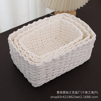 Factory Direct Supply of Pure Hand-Woven Dirty Clothes Basket, Simple Multi-Functional Storage Basket, Household Large Storage Basket Wholesale