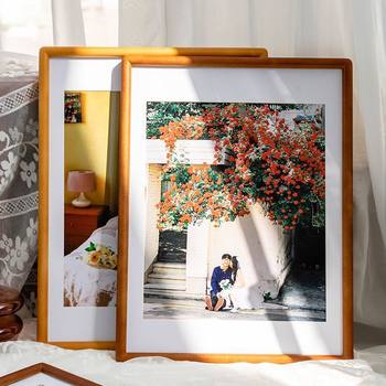 Solid Wood Rounded Corners, New Mortise and Tenon Craftsmanship, Accessible Luxury Picture Frames, Photo Frames, Photo Sketches, Wedding Photo Frames, Calligraphy and Painting Framed Frames