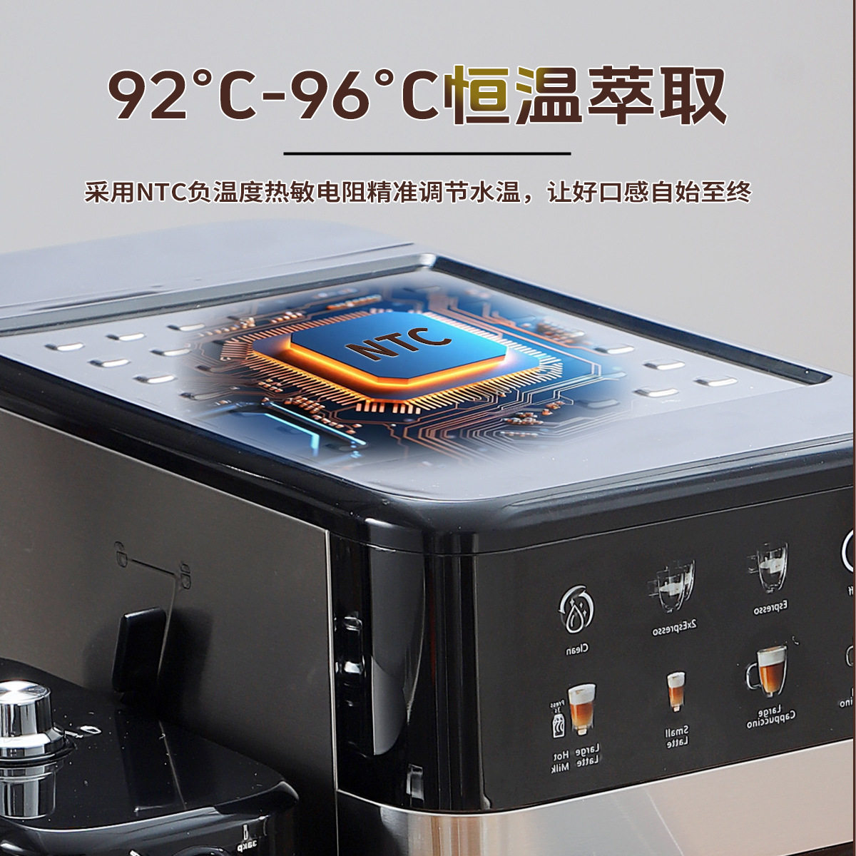 Espresso Machine Milk Tank Color Screen Smart Espresso Machine Multifunctional Coffee Machine Eu Dropshipping