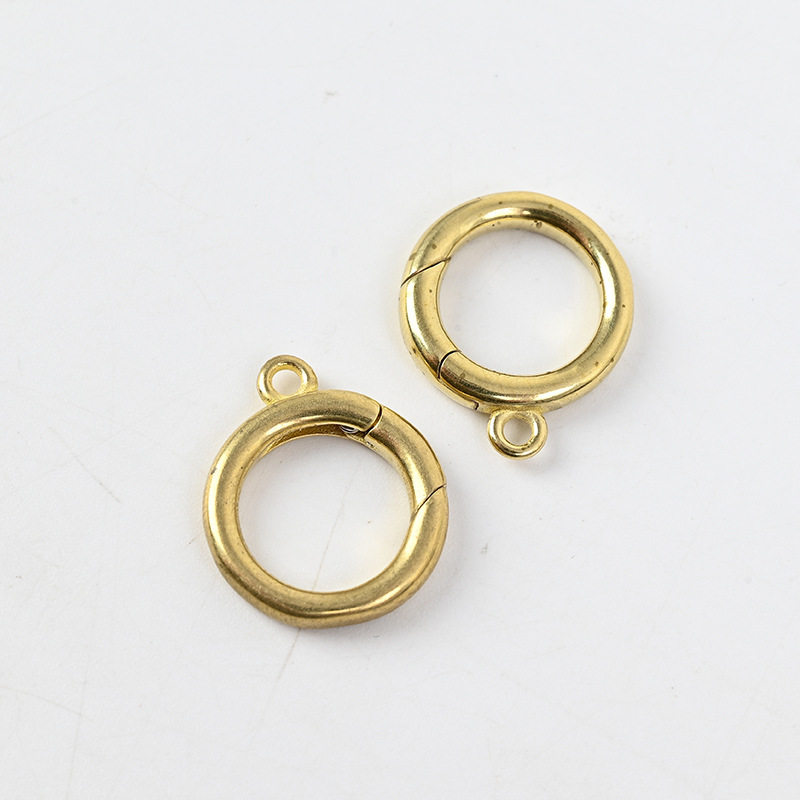 Round Lobster Clasp Open Spring Ring Luggage Hardware Accessories Small Jewelry Material Clasp