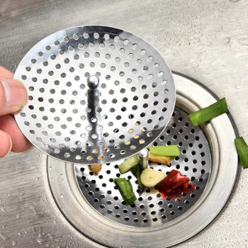Kitchen Sink Strainer Portable Vintage Sink Residue Filter Bathroom Floor Drain Filter Stainless Steel